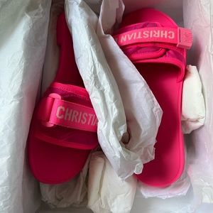 Pink Christian Dior Slides